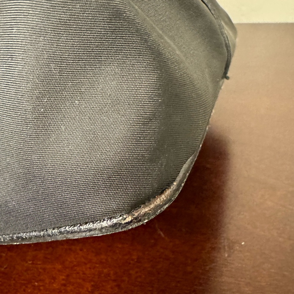 PRADA Nylon‎ shoulder bag w/woven leather adjustable straps and dust bag - Picture 7 of 16